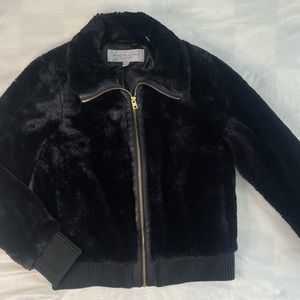 Marc New York faux Fur bomber jackcet